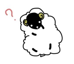 the fluffy sheep sticker #2626133