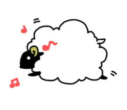 the fluffy sheep sticker #2626137