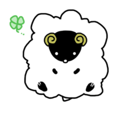 the fluffy sheep sticker #2626139