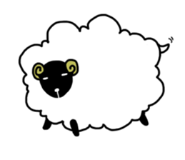 the fluffy sheep sticker #2626140