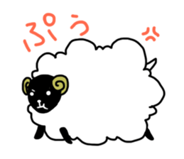 the fluffy sheep sticker #2626142