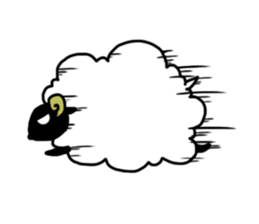 the fluffy sheep sticker #2626145