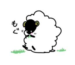the fluffy sheep sticker #2626149