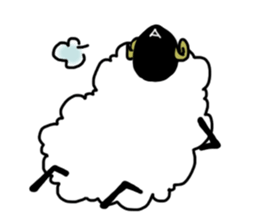 the fluffy sheep sticker #2626151