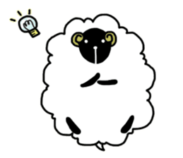 the fluffy sheep sticker #2626153