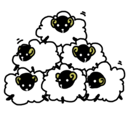 the fluffy sheep sticker #2626156