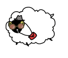 the fluffy sheep sticker #2626157