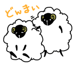 the fluffy sheep sticker #2626159