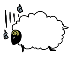 the fluffy sheep sticker #2626160
