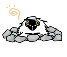 the fluffy sheep sticker #2626163