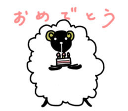 the fluffy sheep sticker #2626164