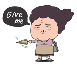 Aunt human (English version) sticker #2626249