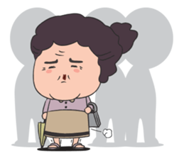 Aunt human (English version) sticker #2626250