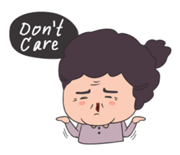 Aunt human (English version) sticker #2626260