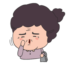 Aunt human (English version) sticker #2626273