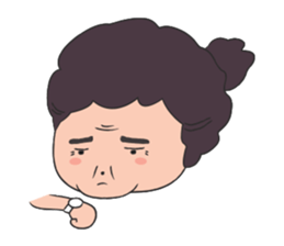 Aunt human (English version) sticker #2626279