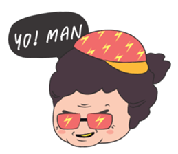 Aunt human (English version) sticker #2626285