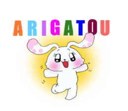 Rabbit of brilliant eyes. sticker #2626370