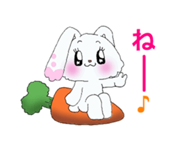 Rabbit of brilliant eyes. sticker #2626371