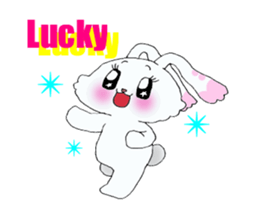 Rabbit of brilliant eyes. sticker #2626383