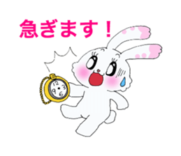 Rabbit of brilliant eyes. sticker #2626386