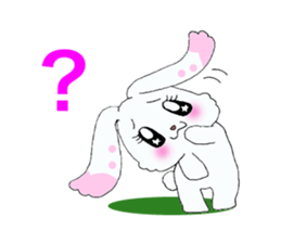 Rabbit of brilliant eyes. sticker #2626396