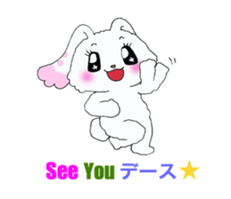 Rabbit of brilliant eyes. sticker #2626397