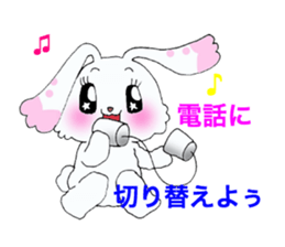 Rabbit of brilliant eyes. sticker #2626401