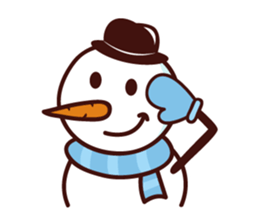 Winter Snowman sticker #2626696