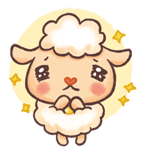 Happy 300 % cotton sheep sticker #2627577