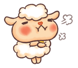 Happy 300 % cotton sheep sticker #2627581