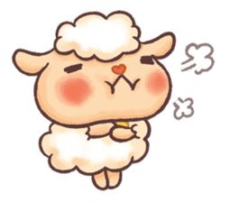 Happy 300 % cotton sheep sticker #2627581