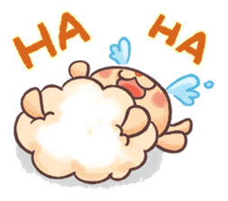 Happy 300 % cotton sheep sticker #2627582