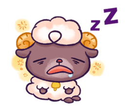 Happy 300 % cotton sheep sticker #2627584