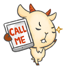 Happy 300 % cotton sheep sticker #2627595