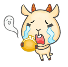 Happy 300 % cotton sheep sticker #2627606