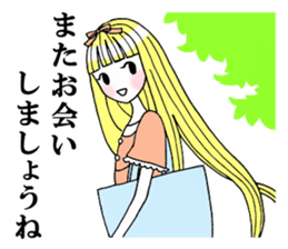Girl that sometimes become princess tone sticker #2628059