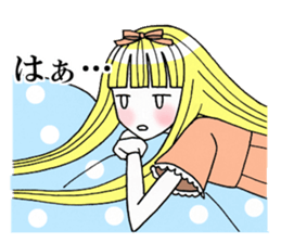 Girl that sometimes become princess tone sticker #2628066