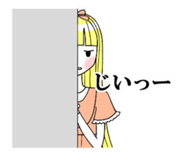Girl that sometimes become princess tone sticker #2628070
