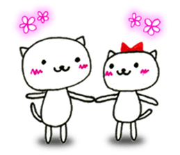 Heartwarm Cat and Love Cat sticker #2628729