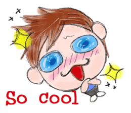 Schoolchild Akkun(English) sticker #2629371