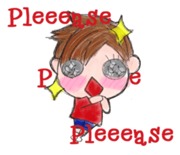 Schoolchild Akkun(English) sticker #2629372