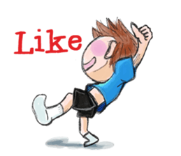 Schoolchild Akkun(English) sticker #2629381