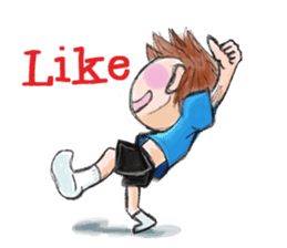 Schoolchild Akkun(English) sticker #2629381