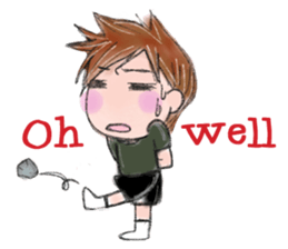 Schoolchild Akkun(English) sticker #2629385