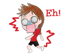 Schoolchild Akkun(English) sticker #2629393