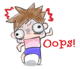 Schoolchild Akkun(English) sticker #2629403