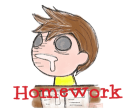 Schoolchild Akkun(English) sticker #2629407