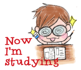 Schoolchild Akkun(English) sticker #2629408