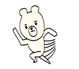 I am just a white bear again. sticker #2630225